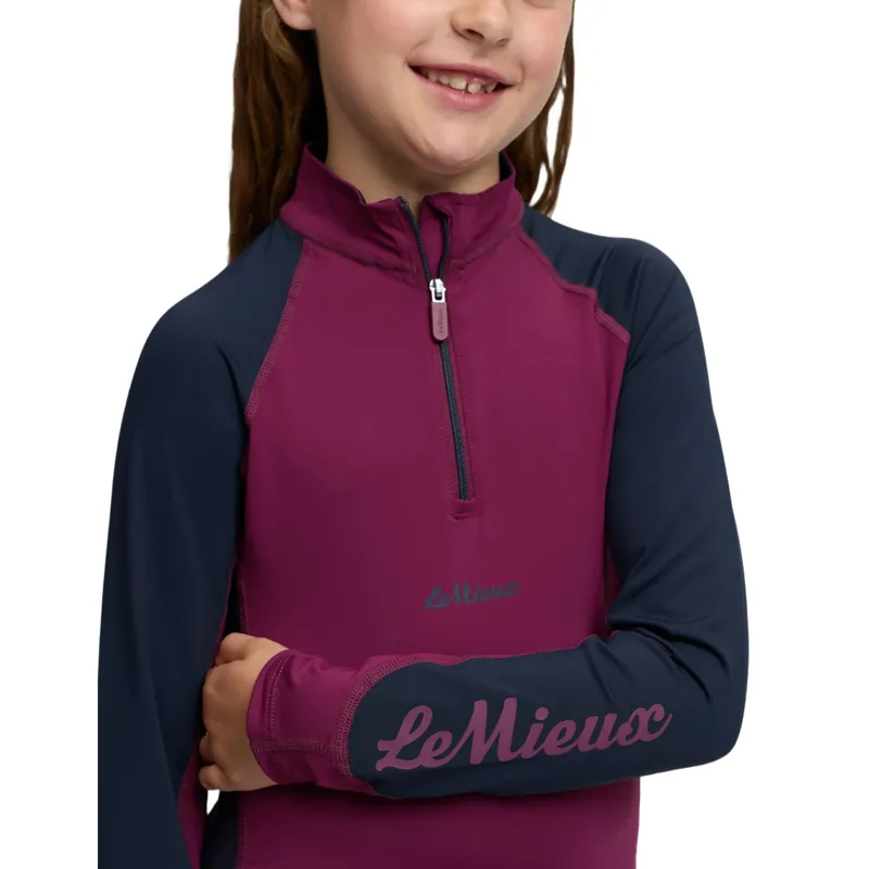 LeMieux Mini Classique Junior Base Layer - Blackberry-5