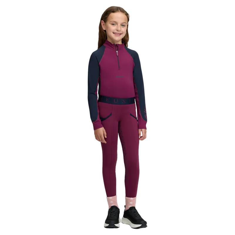 LeMieux Mini Classique Junior Base Layer - Blackberry-6