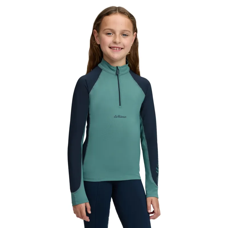 LeMieux Mini Classique Junior Base Layer - Navy/Aloe