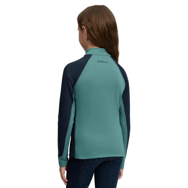 LeMieux Mini Classique Junior Base Layer - Navy/Aloe-4