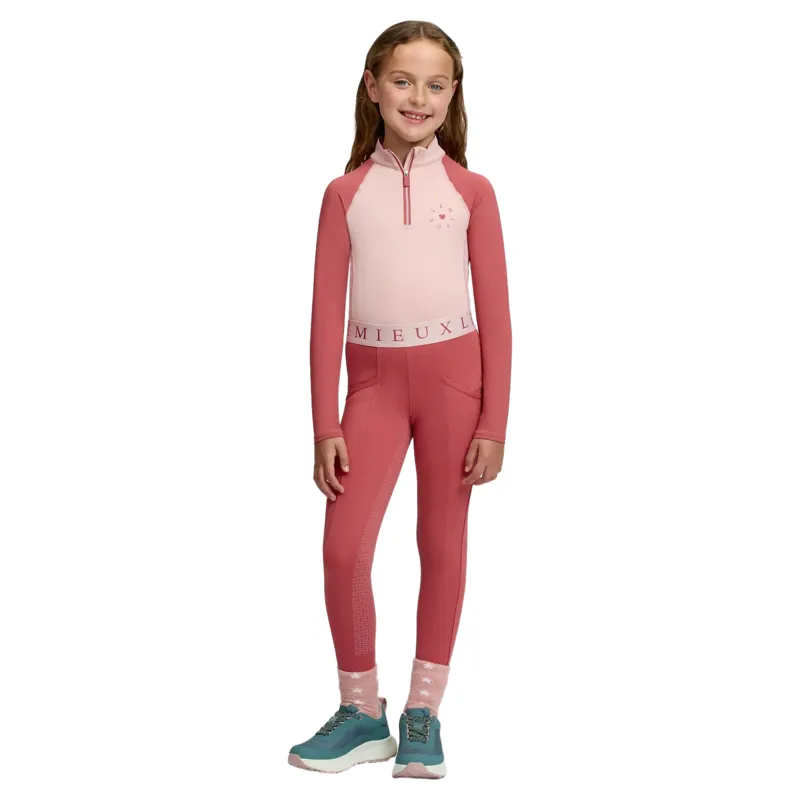 LeMieux Mini Classique Junior Base Layer - Petal-8