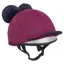 LeMieux Mini Double Pom Helmet Cover - Blackberry