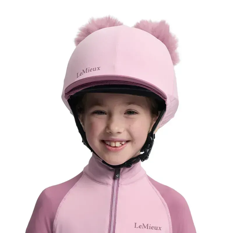 LeMieux Mini Double Pom Helmet Cover - Fondant