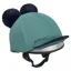 LeMieux Mini Double Pom Helmet Cover-Navy/Aloe