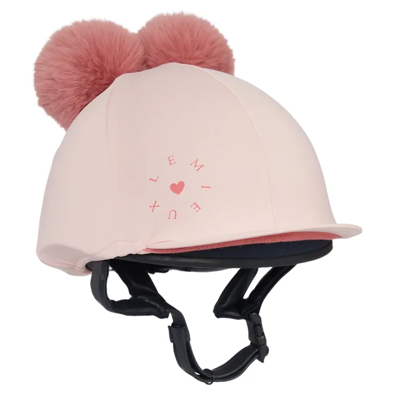 LeMieux Mini Double Pom Helmet Cover - Petal