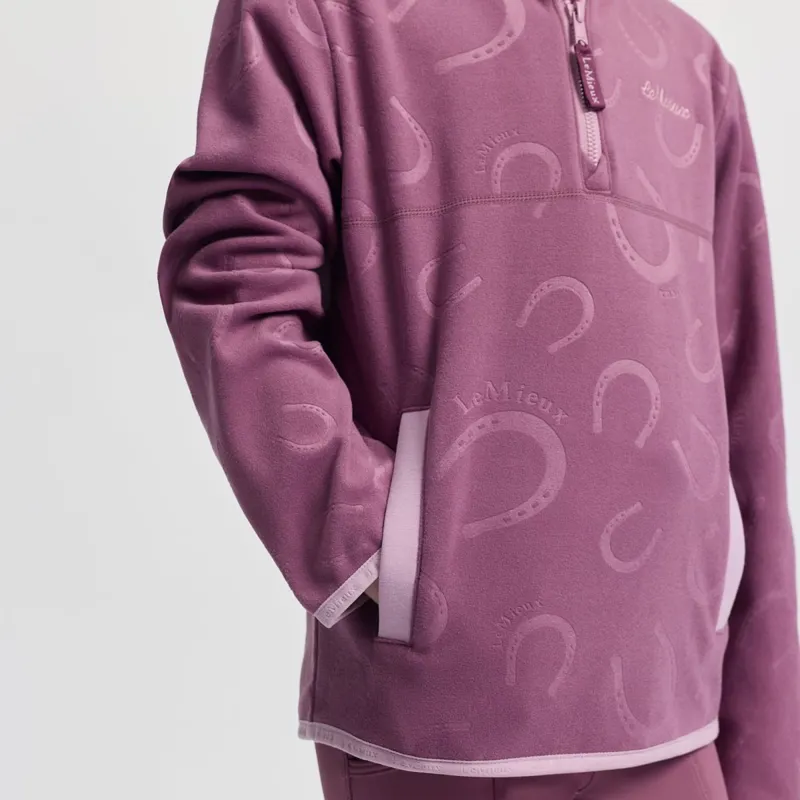 LeMieux Mini Maggie Junior Fleece Pullover - Mallow-5