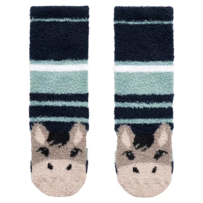 LeMieux Mini Fluffy Character Junior Socks - Oakie-1