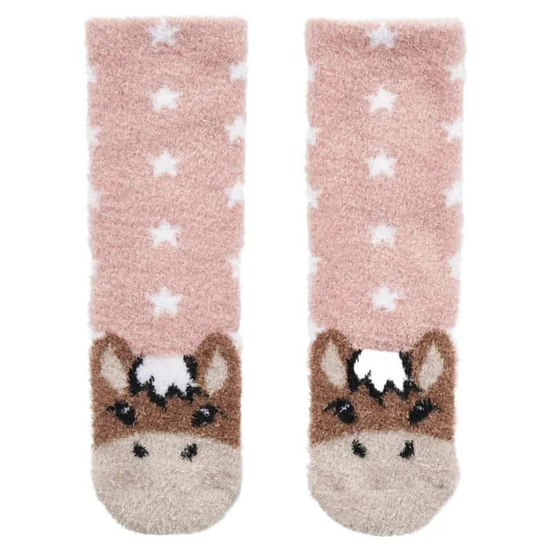 LeMieux Mini Fluffy Character Junior Socks - Oskar-1