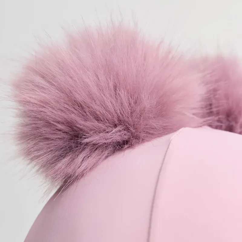 LeMieux Mini Double Pom Helmet Cover - Fondant-3