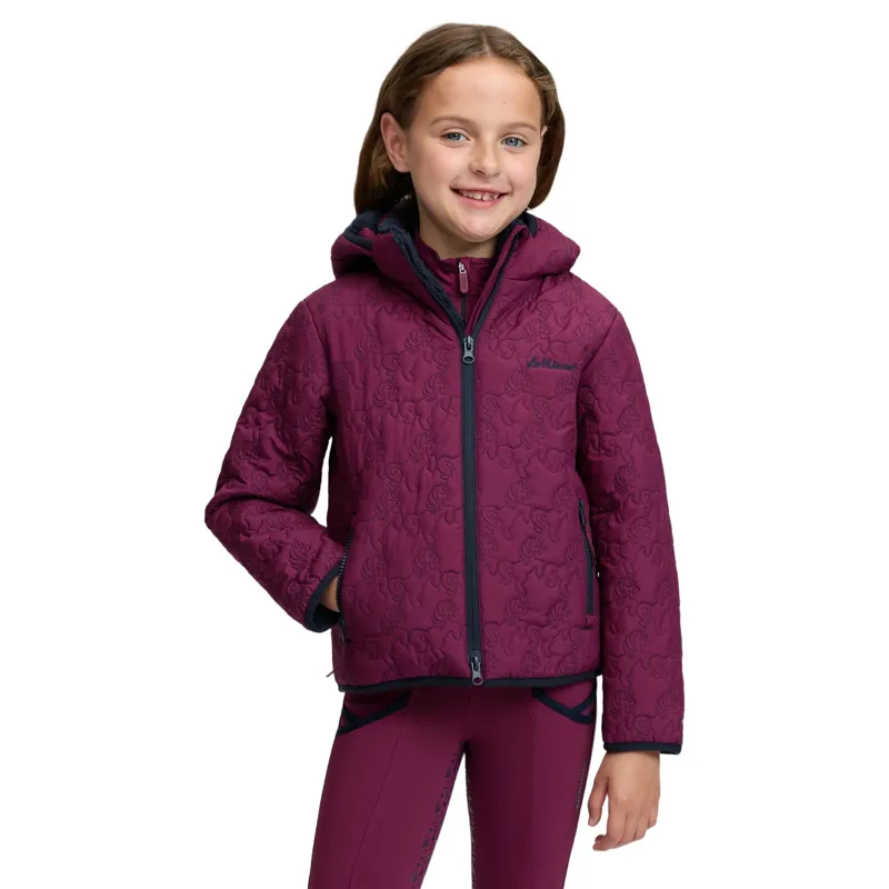 LeMieux Mini Lola Junior Girls Quilted Jacket - Blackberry