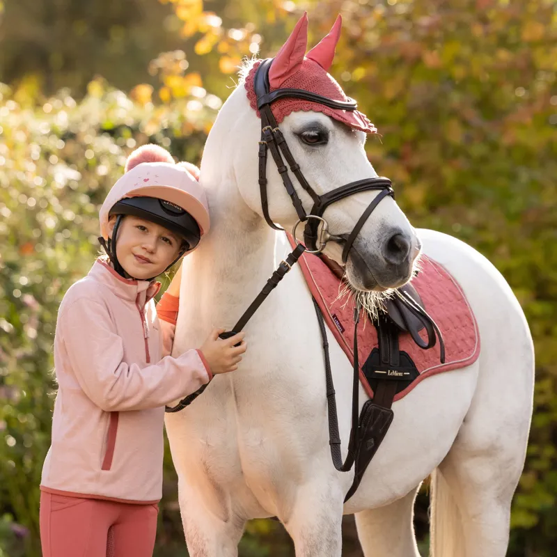 LeMieux Mini Maggie Junior Fleece Pullover - Petal/Heart-4