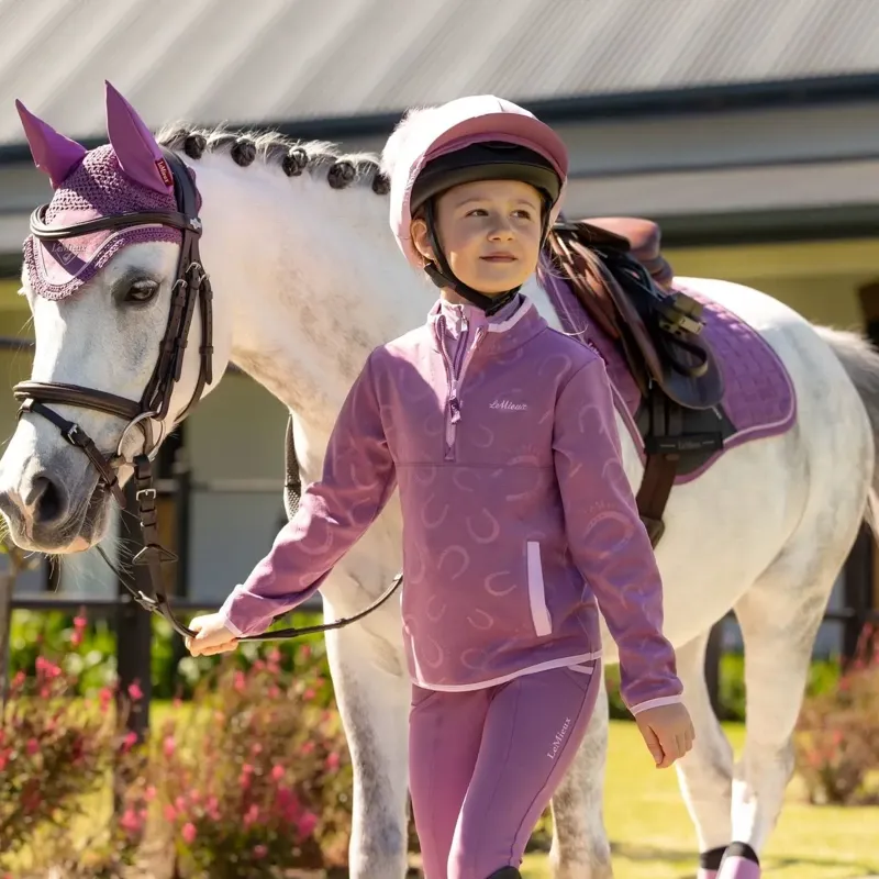 LeMieux Mini Maggie Junior Fleece Pullover - Mallow-6