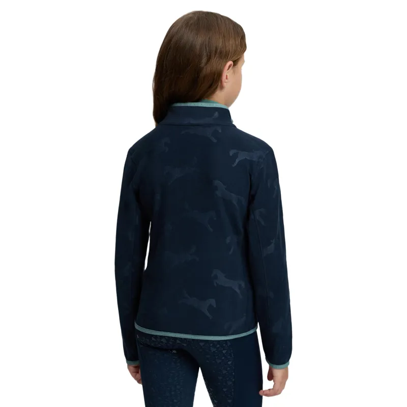 LeMieux Mini Maggie Junior Fleece Pullover - Navy/Heart-2