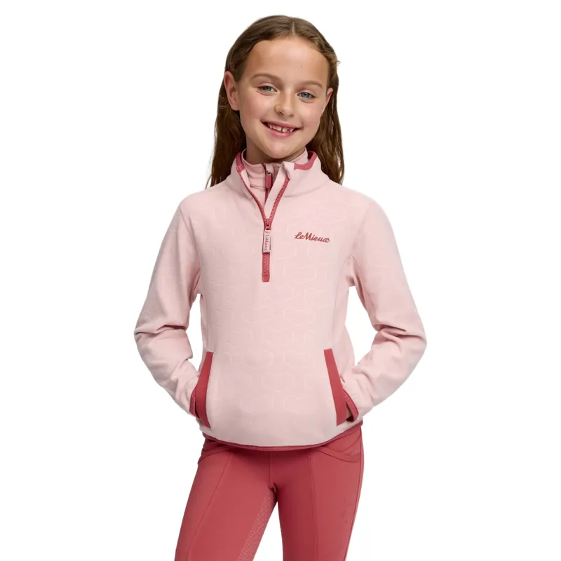 LeMieux Mini Maggie Junior Fleece Pullover - Petal/Heart