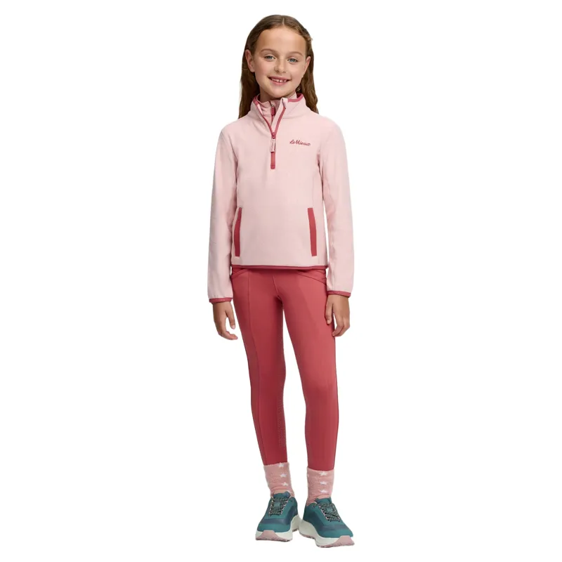 LeMieux Mini Maggie Junior Fleece Pullover - Petal/Heart-8