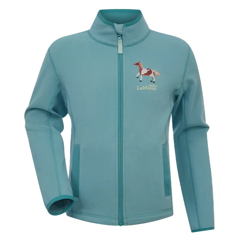 LeMieux Mini Mari Full Zip Junior Sweatshirt - Aqua-1