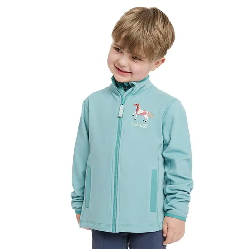 LeMieux Mini Mari Full Zip Junior Sweatshirt - Aqua-3
