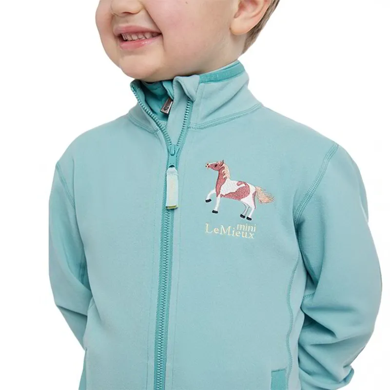 LeMieux Mini Mari Full Zip Junior Sweatshirt - Aqua-4