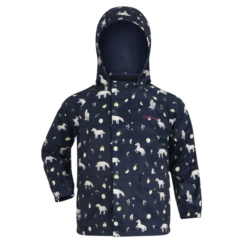 LeMieux Mini Pippin Junior Splash Waterproof Jacket - Navy-2