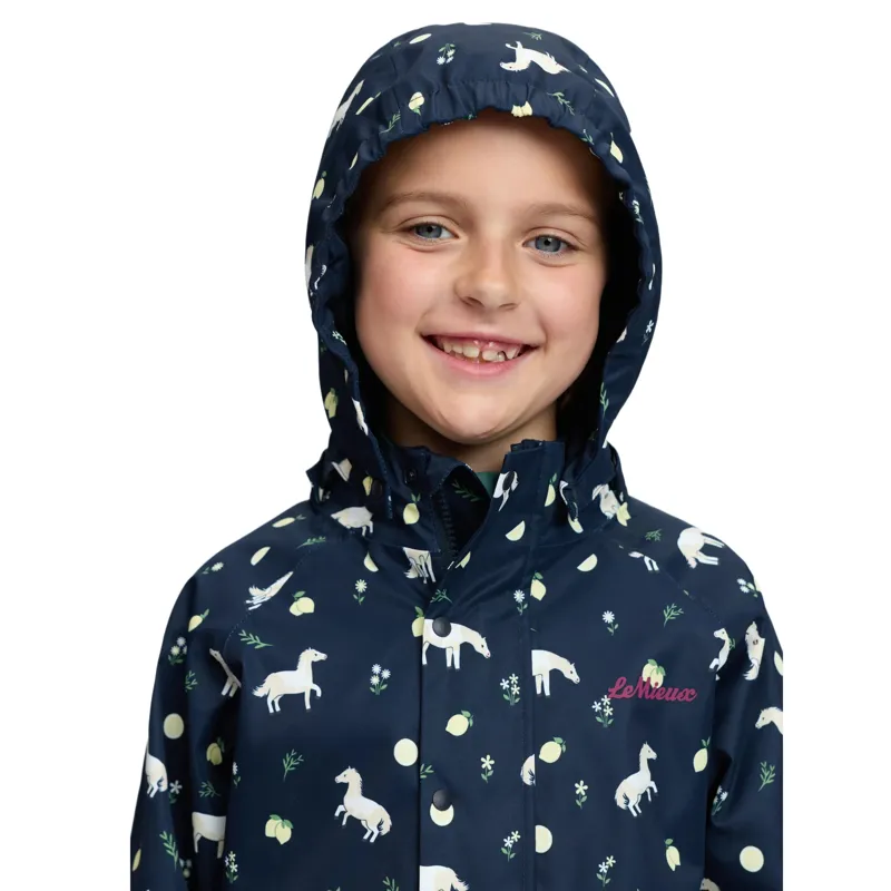 LeMieux Mini Pippin Junior Splash Waterproof Jacket - Navy-8