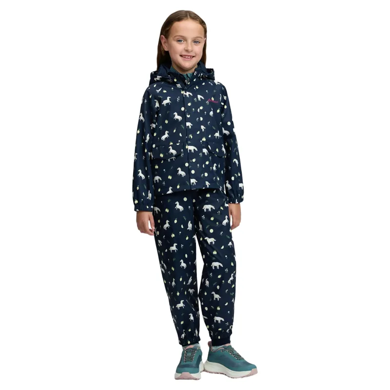 LeMieux Mini Pippin Junior Splash Waterproof Jacket - Navy-5