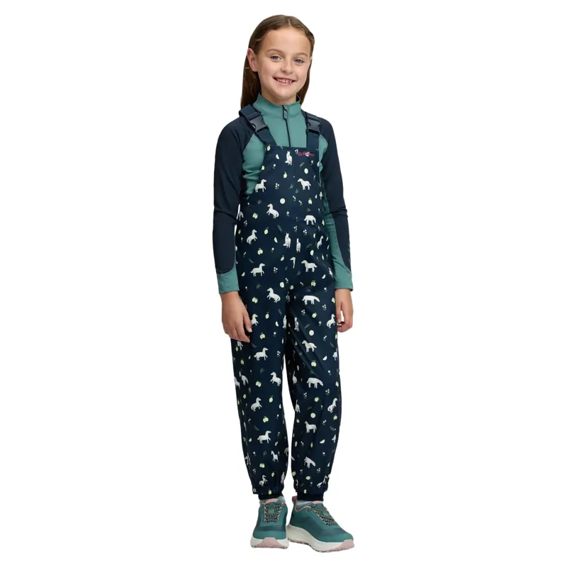 LeMieux Mini Pippin Junior Waterproof Splash Overalls - Navy