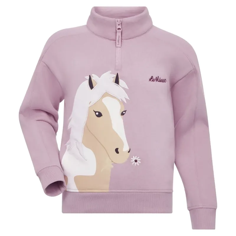LeMieux Mini Quinn Junior Quarter Zip Pullover - Fondant-1