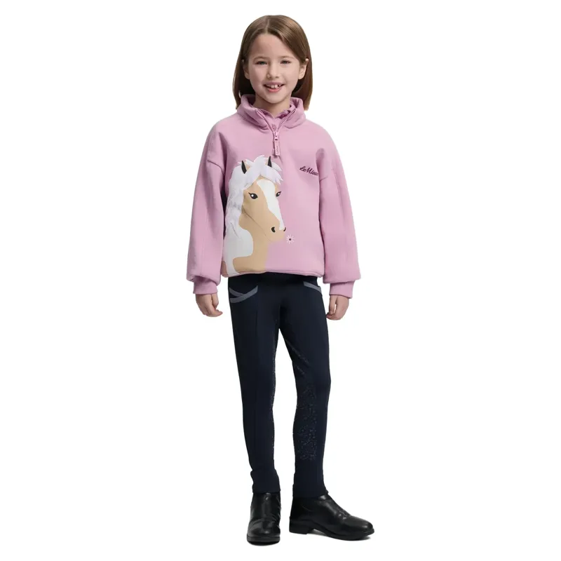 LeMieux Mini Quinn Junior Quarter Zip Pullover - Fondant-2