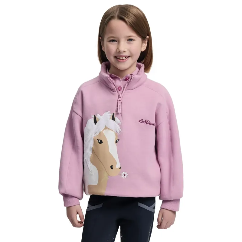 LeMieux Mini Quinn Junior Quarter Zip Pullover - Fondant