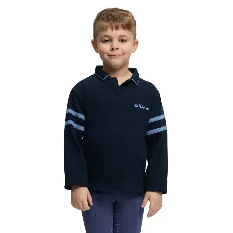 LeMieux Mini Robbie Junior Rugby Shirt - Navy