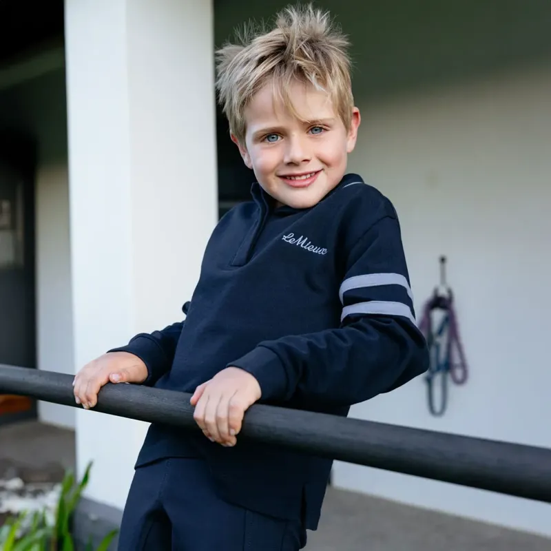 LeMieux Mini Robbie Junior Rugby Shirt - Navy-5