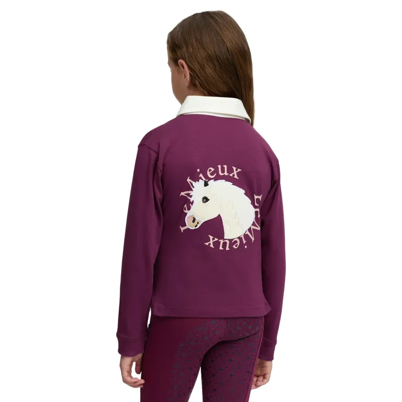 LeMieux Mini Roman Junior Rugby Shirt - Blackberry-2