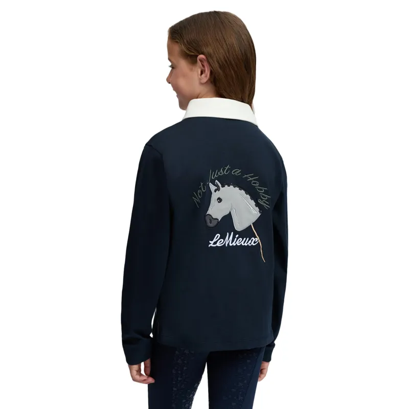 LeMieux Mini Roman Junior Rugby Shirt - Navy-2