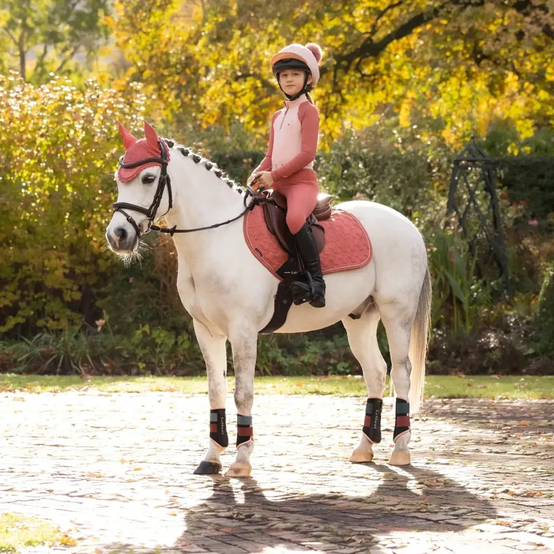 LeMieux Mini Suede Close Contact Jump Saddle Pad - Spiced Earth-1
