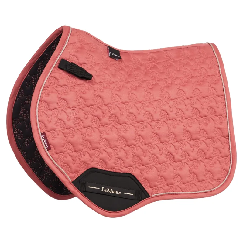 LeMieux Mini Suede Close Contact Jump Saddle Pad - Spiced Earth