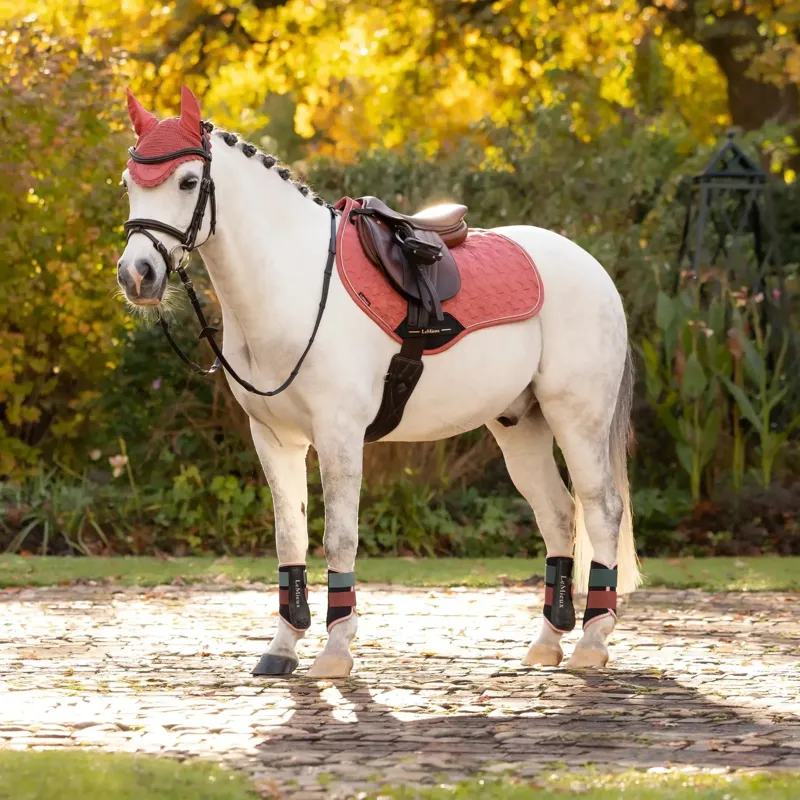 LeMieux Mini Suede Close Contact Jump Saddle Pad - Spiced Earth-3
