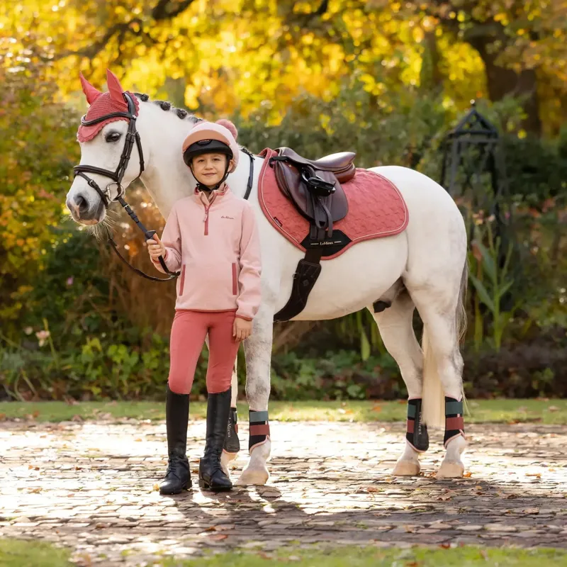 LeMieux Mini Suede Close Contact Jump Saddle Pad - Spiced Earth-4