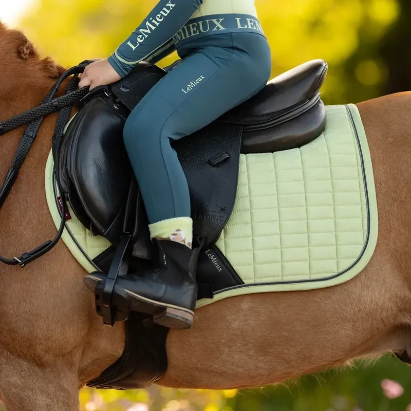 LeMieux Mini Suede Close Contact Saddle Pad Macaron-1