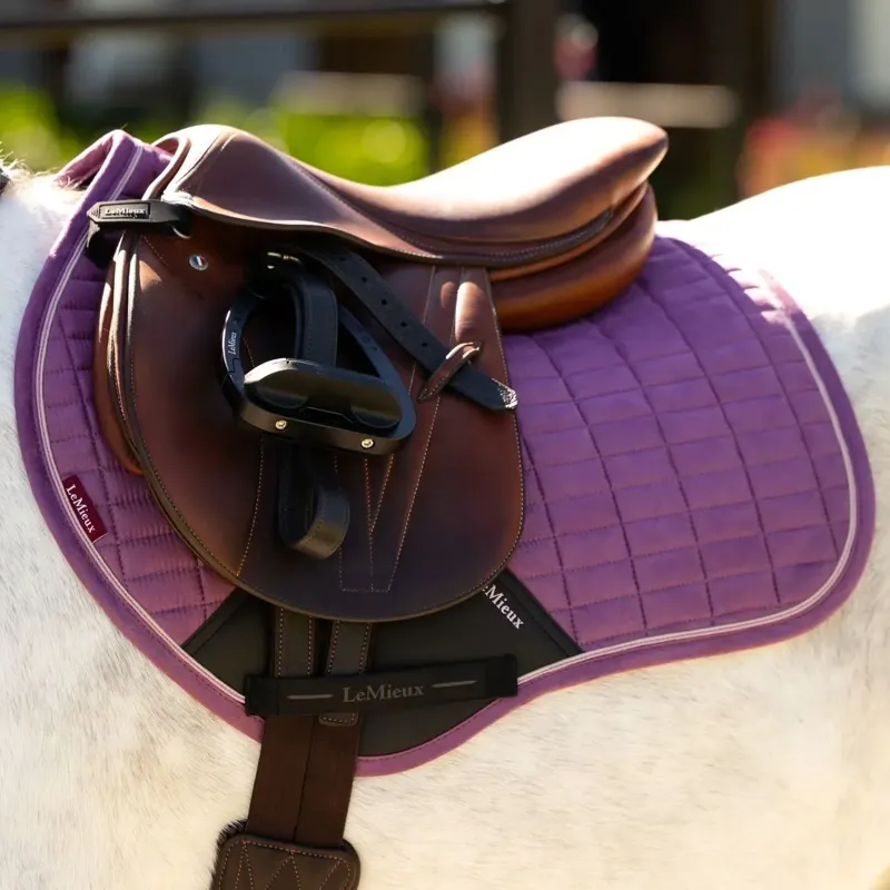 LeMieux Mini Suede Close Contact Saddle Pad - Mallow-1