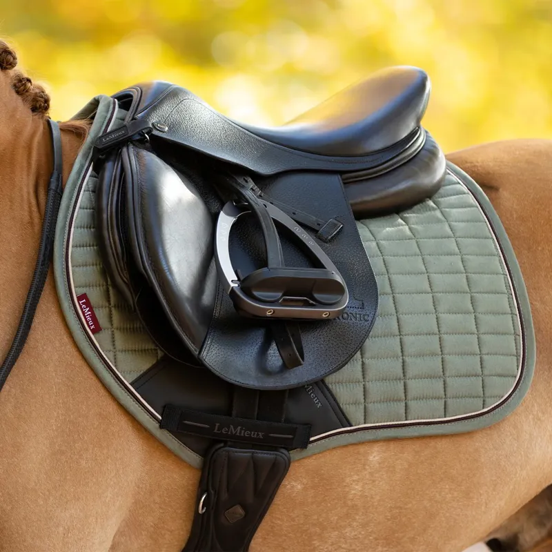 LeMieux Mini Suede Close Contact Pad - Rosemary-1