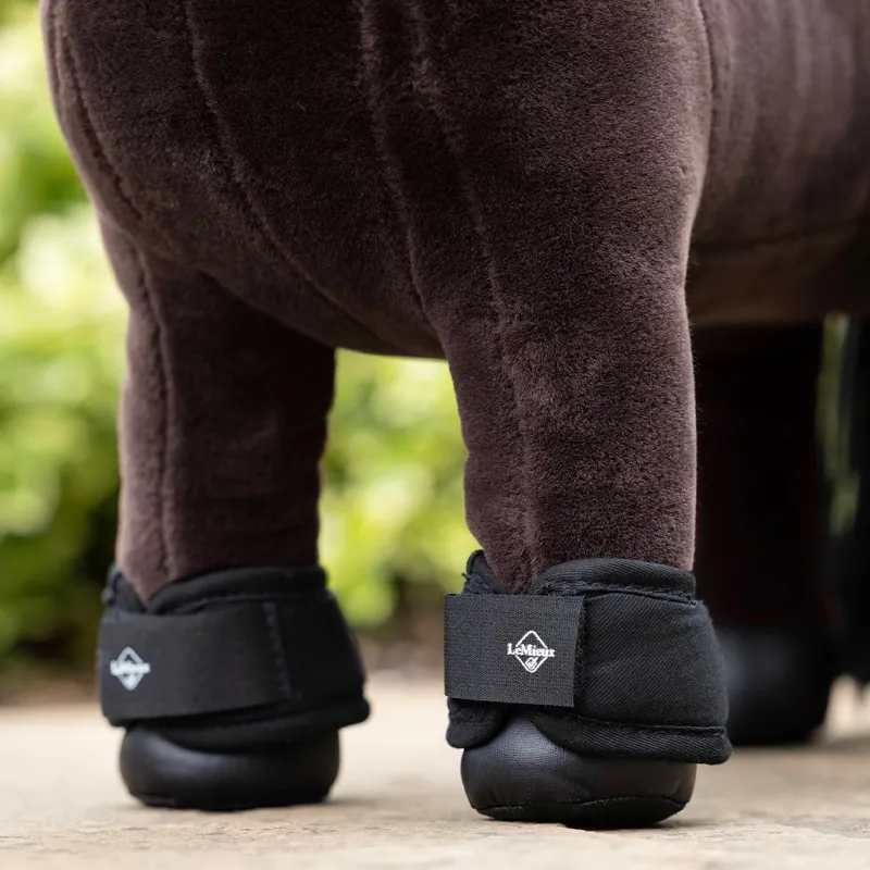 LeMieux Mini Toy Pony Bell Boots - Black-1