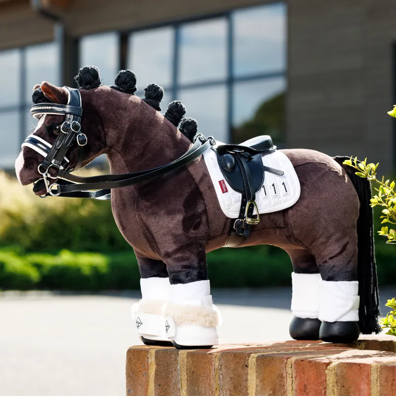LeMieux Mini Toy Pony Dressage Bell Boots - White-1