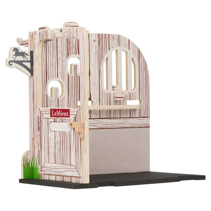 LeMieux Mini Toy Pony Wooden Stable Set-1