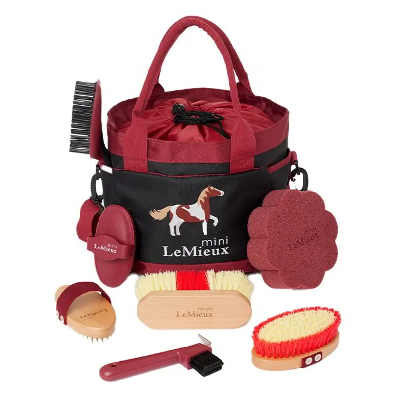 LeMieux Mini Young Rider Grooming Set - Red