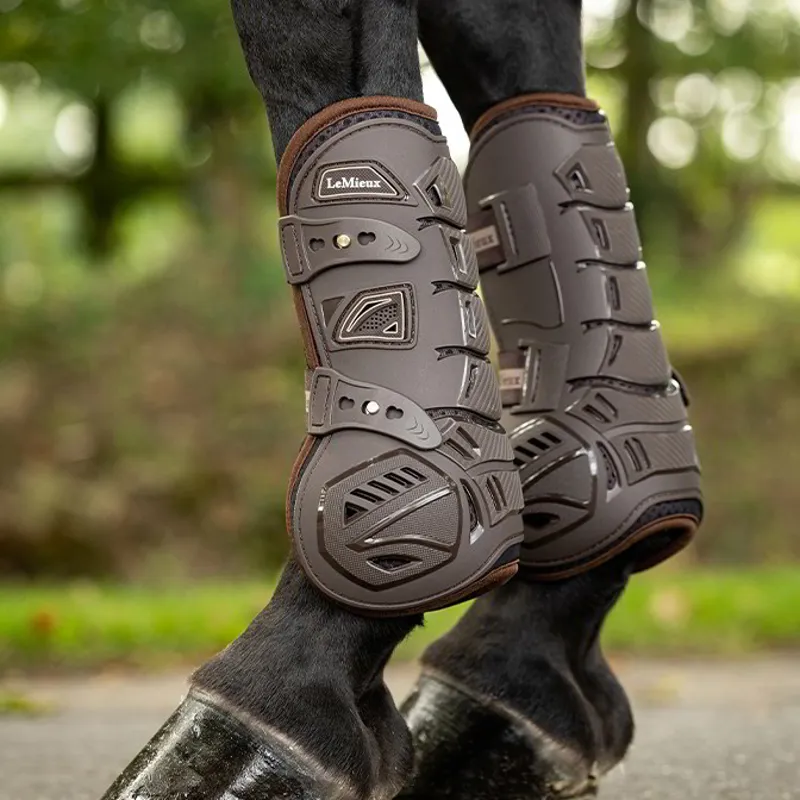 LeMieux Motion Cool Tendon Boots - Brown-8