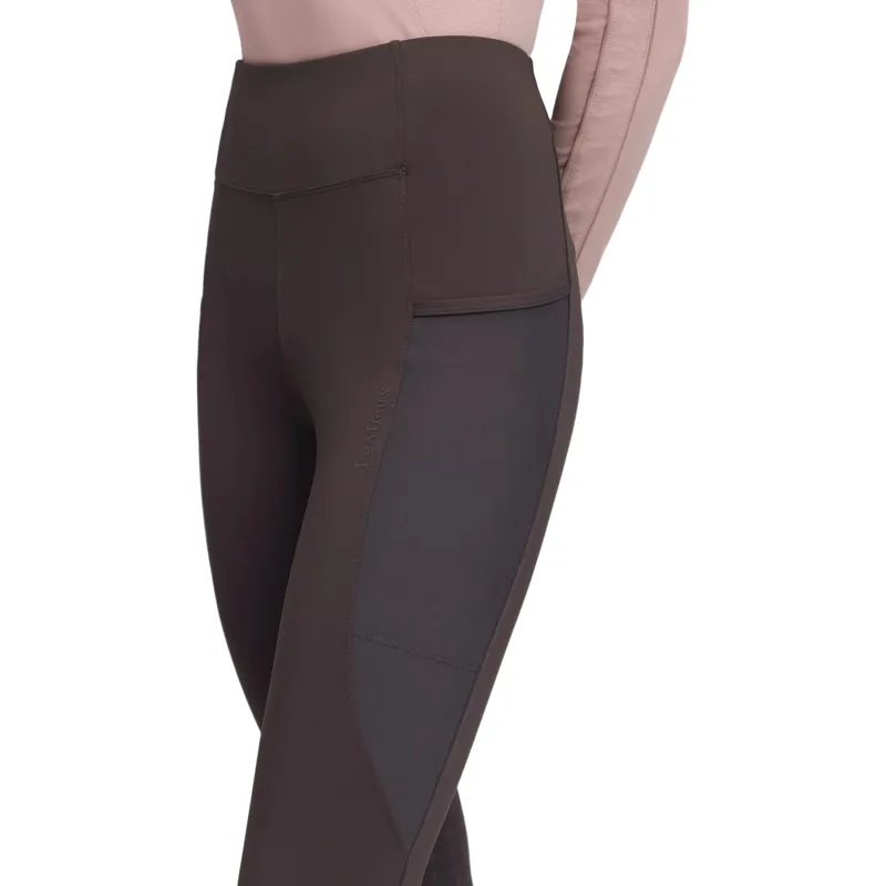 LeMieux Naomi Full Grip Pull On Womens Riding Tights - Cocoa-5