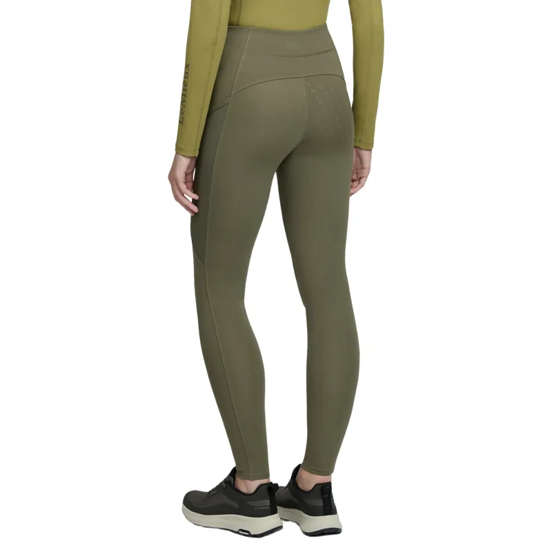LeMieux Naomi Full Grip Pull On Women's Riding Tights - Willow Green-1