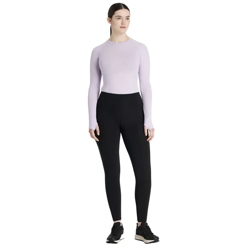LeMieux Natalie Womens Brushed Pull On Full Grip Riding Tights - Black-3
