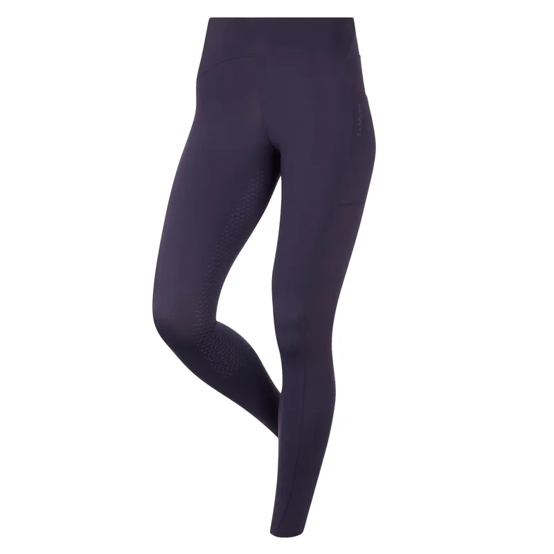 LeMieux Natalie Women's Brushed Pull On Full Grip Riding Tights - Juniper-2