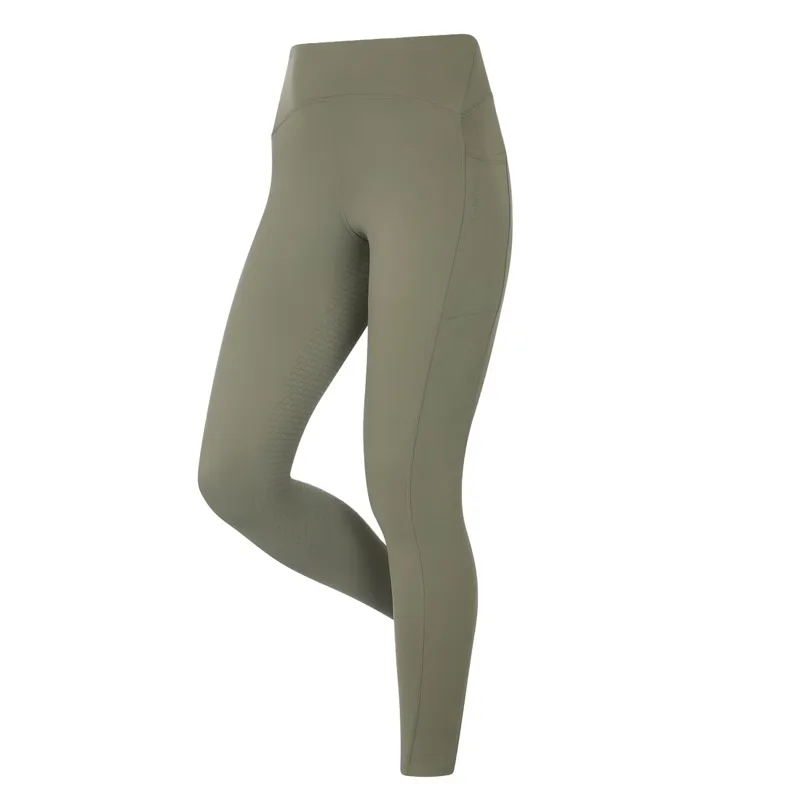 LeMieux Natalie Women's Brushed Pull On Full Grip Riding Tights - Rosemary-1